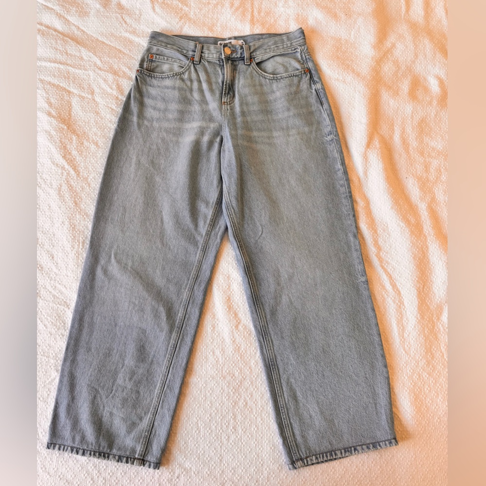 Garage Blue Straight Leg Jeans